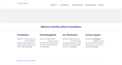 Desktop Screenshot of decillionhealthcare.com
