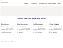 Tablet Screenshot of decillionhealthcare.com